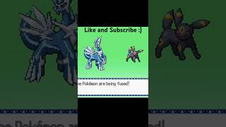 Dialga and Umbreon fused/reversed #shorts #pokemoninfinitefusion #pokemon #romhack #fangame