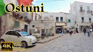 Ostuni Italy Stunning White City Of Puglia | Exploring Ancient Old Town Walking Tour In 4K