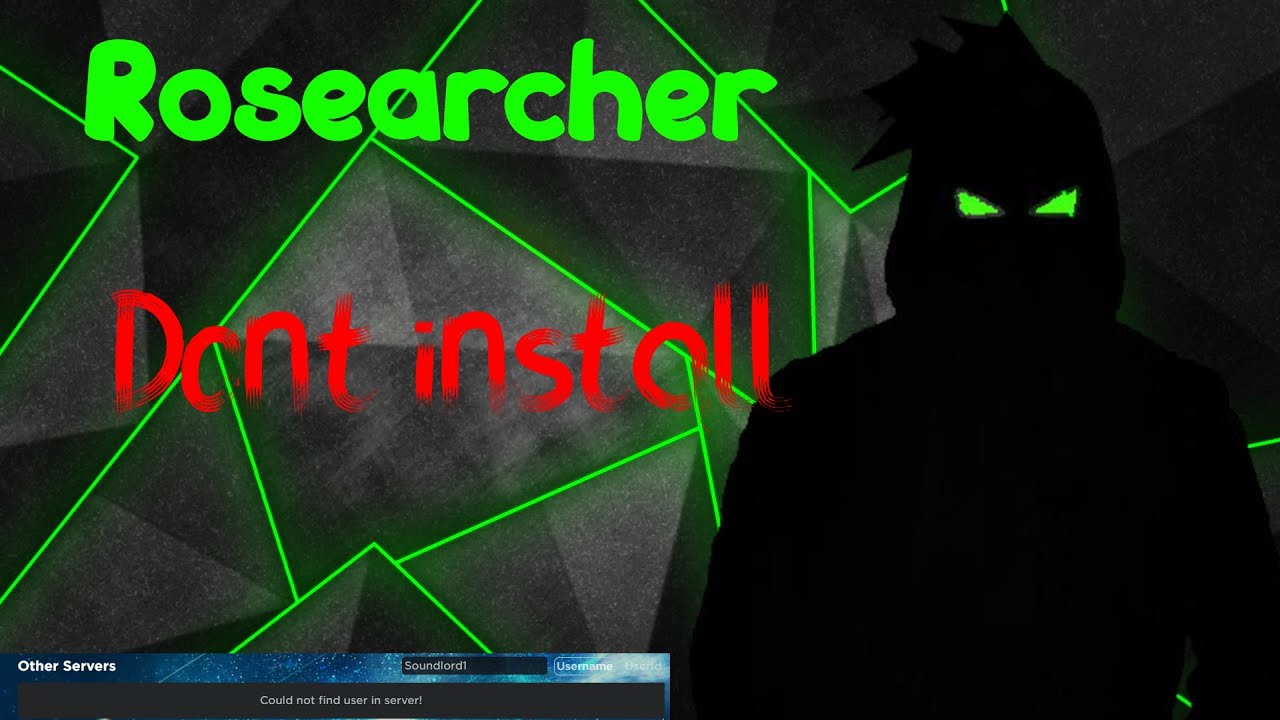 Reviewing Rosearcher On Roblox Do Not Install Youtube - roblox rosearcher not working