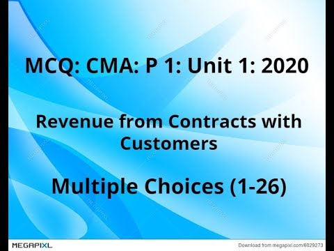 MCQ, CMA P 1 2020 , Unit 1-6