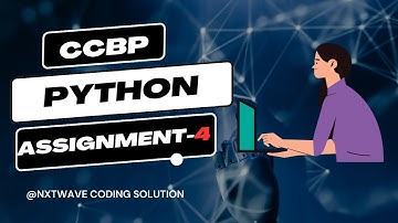 assignment-4  || NXTWAVE || CCBP 4.0 || INTENSIVE #CCBP #assignment-4 #python assignment-4