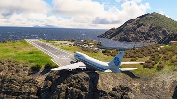 INSANE! PANAM Airlines 747 Vertical Takeoff at Juancho E. Yrausquin Airport Short Runway