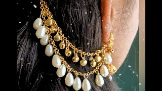 Diy Bridal Earchain Pearl Side Ear Chain Jewellery Making Diy