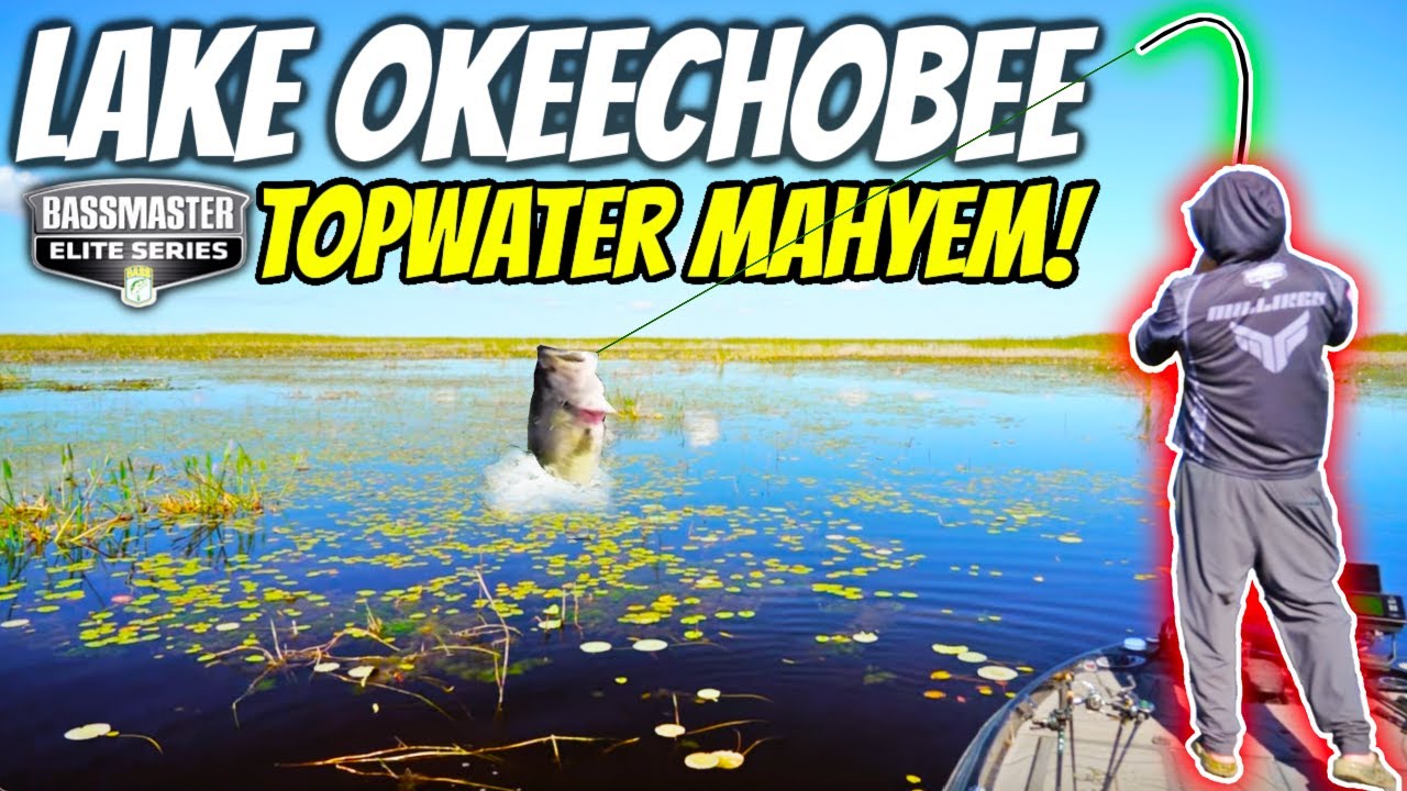 Fishing ONLY FROGS in a Pro Fishing Tournament!! Lake Okeechobee Topwater Insanity!