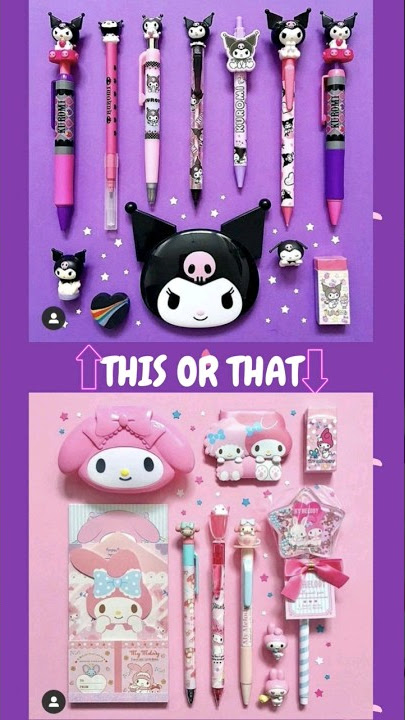 💜💗KUROMI VS MY MELODY 💗💜 #thisorthat