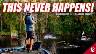 This NEVER Happens! (CRAZY)  Bassmaster Elite St. John's River (Practice)  UFB S4 E18