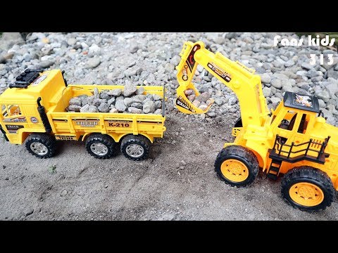 Excavator & Truck for kids - Excavator videos for childern