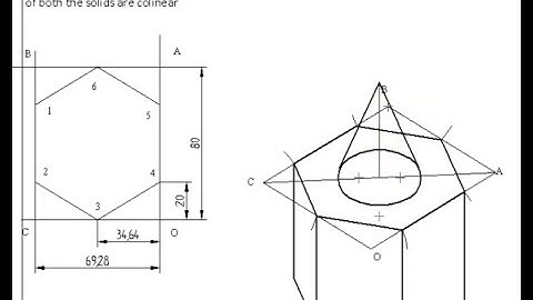 Isometric projection Problem No 11 Engineering drawing, Isometric Computer Aided engineering drawing