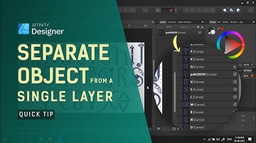Separate an Object from a Single Curves Layer | Affinity Designer V1 Tip