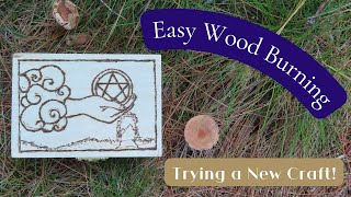 Beginner Wood Burning on a Box - Pyrography - Wood Burning Art - Tarot Box