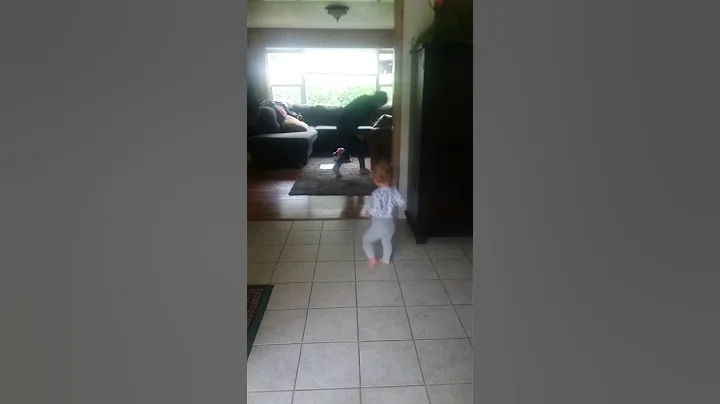 Thea plays with mom