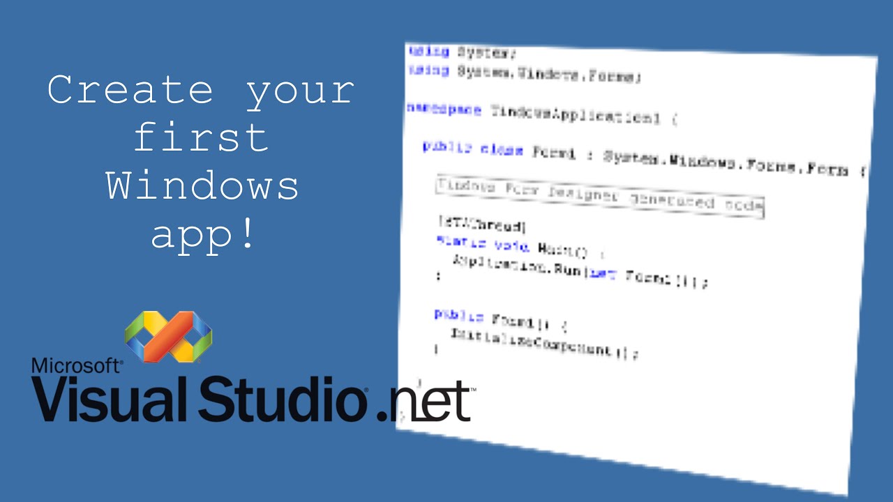 Programming Tutorial: Create your first Windows program using Microsoft ...