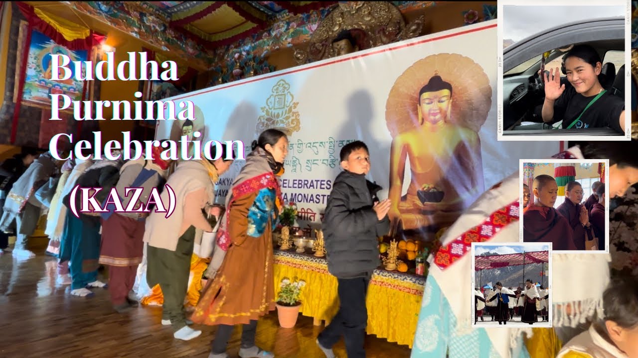 CELEBRATING BUDDHA PURNIMA IN THE PEACEFUL VALLEY OF SPITI (KAZA)🤗#BUDDHAPURNIMA  #SPITIVIBES