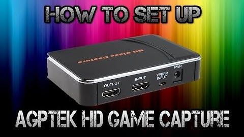 How to set up the AGPtek HD Game Capture! (English)