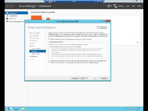 Install Hyper-V Server Role Windows Server 2012