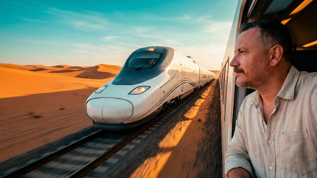 Скоростной поезд между Меккой и Мединой и путешествие по Медине 🇸🇦