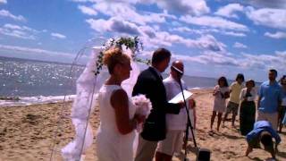 Norma & Bruce exchanging vows 3 9/17/11
