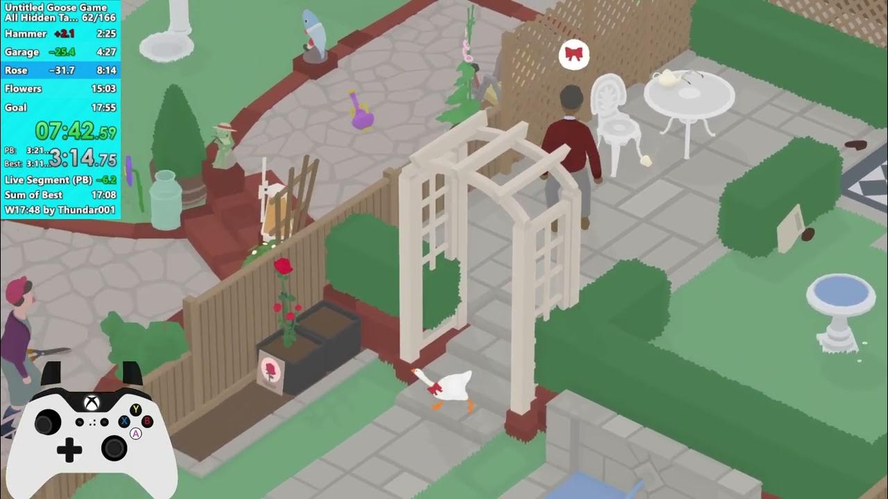 [former WR] Untitled Goose Game Speedrun [All Hidden Tasks] 1748