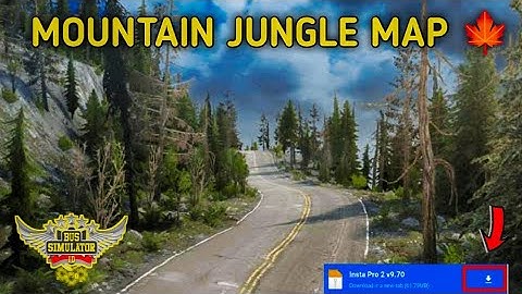 BUSSID Map Mod V3.7_ Download Mountain 🏔️ Jungle 🍁 Map Mod For Bus simulator Indonesia #mountainmap