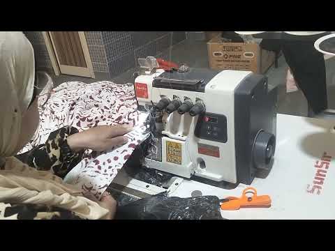 Altering a Circle Skirt on an Overlock Machine || Mama's Girls Channel