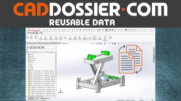 Reusable CAD data in title blocks and BOM with Caddossier
