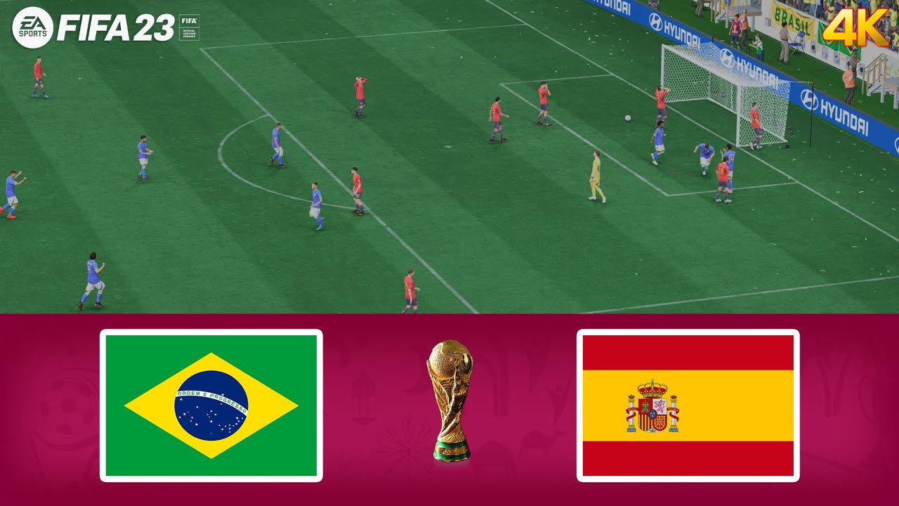 BRAZIL vs SPAIN FIFA WORLD CUP FINAL FULL MATCH FIFA 23 NEXT GEN
