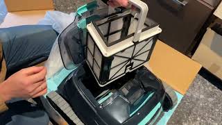 Unboxing and first look at the cordless Dolphin Liberty 400 robotic pool cleaner by Maytronics