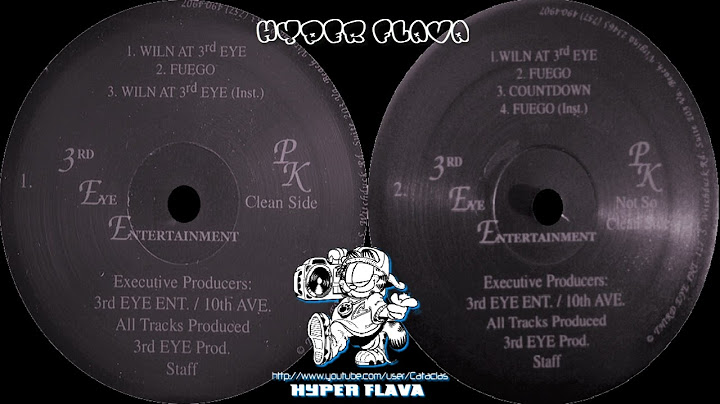P.K. -  Wiln At 3rd Eye / Fuego / Countdown (Full Vinyl, 12") (199x)