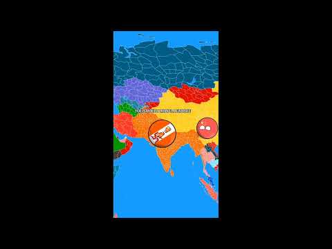 Countries in a Nutshell #shorts#countryballs#worldprovinces#viral#india #instavid #instago #map
