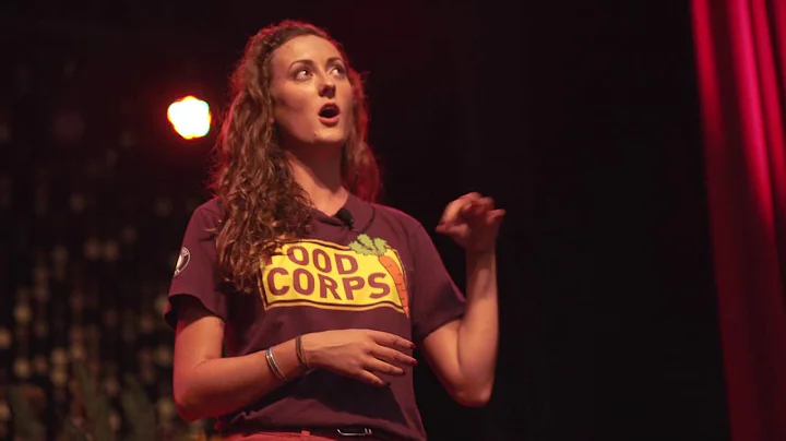 NC FoodCorps' Amber Ellis presents at CEFS' Farm t...