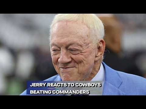 Jerry Jones visits with the media following Cowboys win over Commanders
