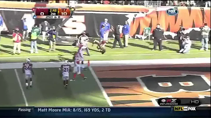Jerome Simpson Flip Into Endzone Bengals Vs. Cardinals