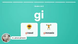 Syllables  ga,ge,gi,go,gu