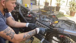 Como cambiar filtro de aire y filtro de gasolina a motocicleta veloci dark thunder