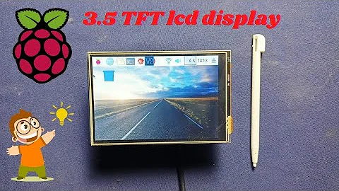 3.5 inch TFT LCD display with raspberry Pi || with code