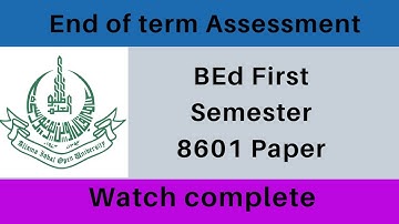 8601 end of term assessment