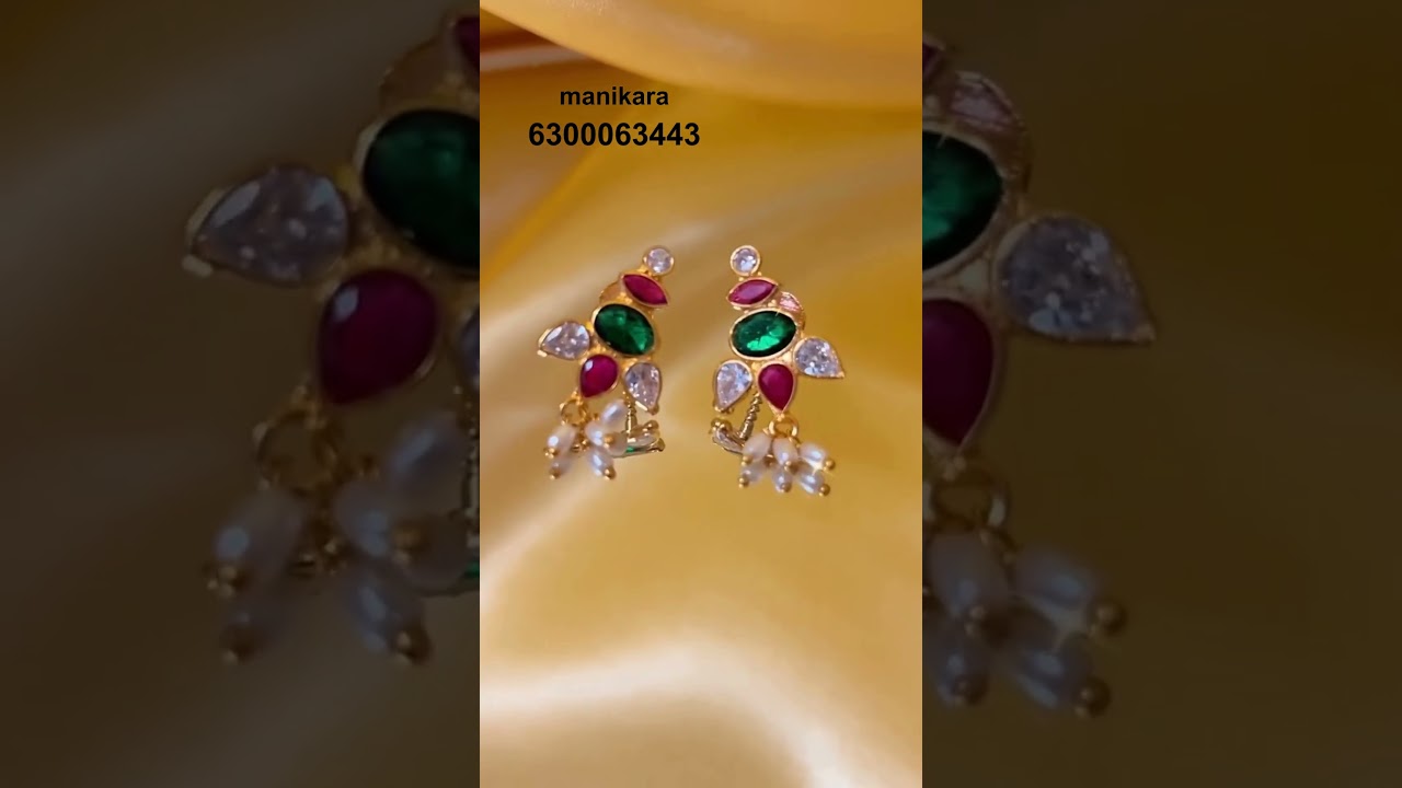 1gram 14ct replica polki earrings. 