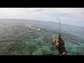 Fish on footstep minnow blue mac 6grams field test  catch and cook  palawan philippines