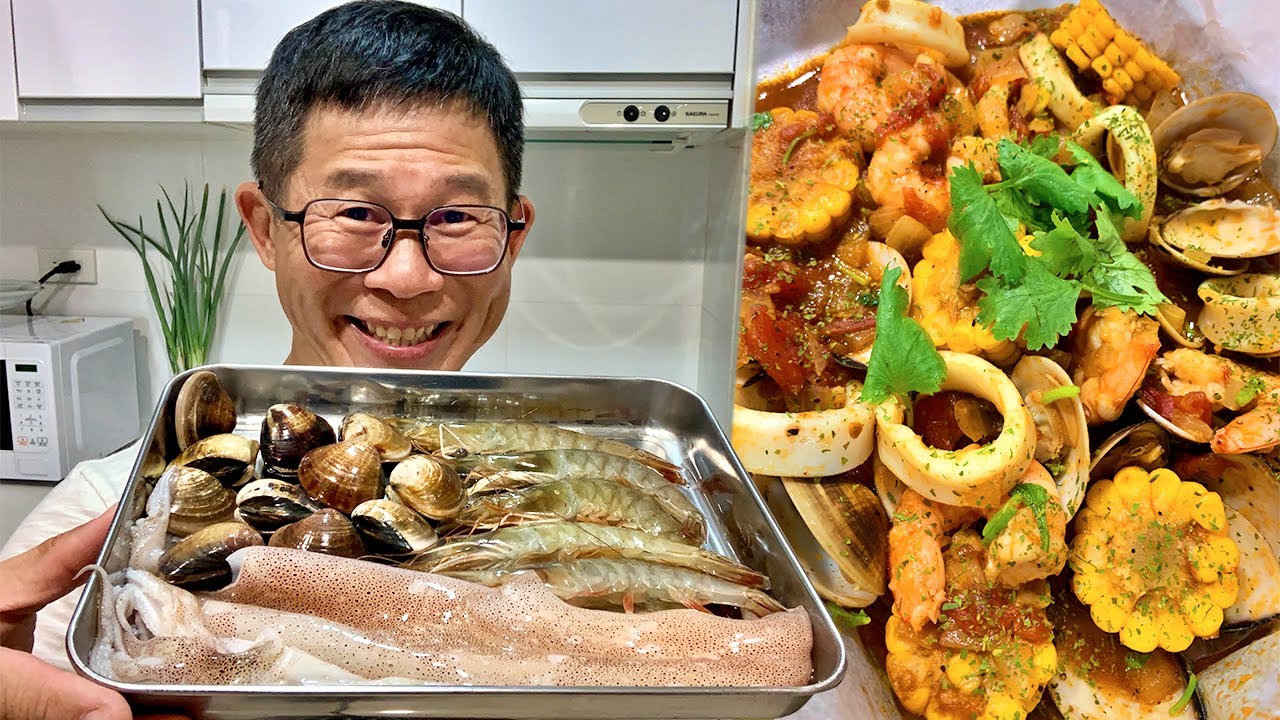 Tomatoey Seafood Platter