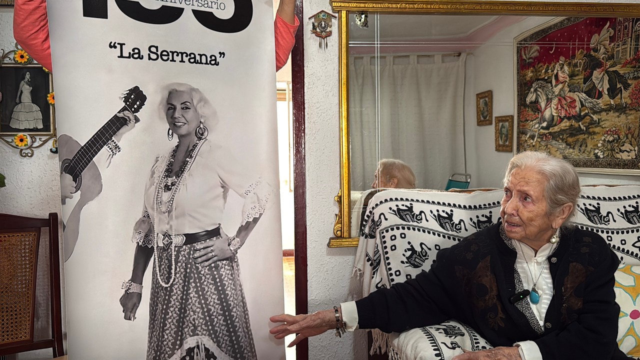 Lina, centenaria de Benimaclet, con Disfruta Benimaclet