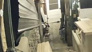 Skunk squeezes under a door. by Brandi Nichols 542 views 6 years ago 1 minute, 8 seconds