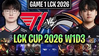 T1 Vs Hle Game 1 Lck Cup 2026 W1d3 | T1 Vs Hanwha Life G1 Lck 2026