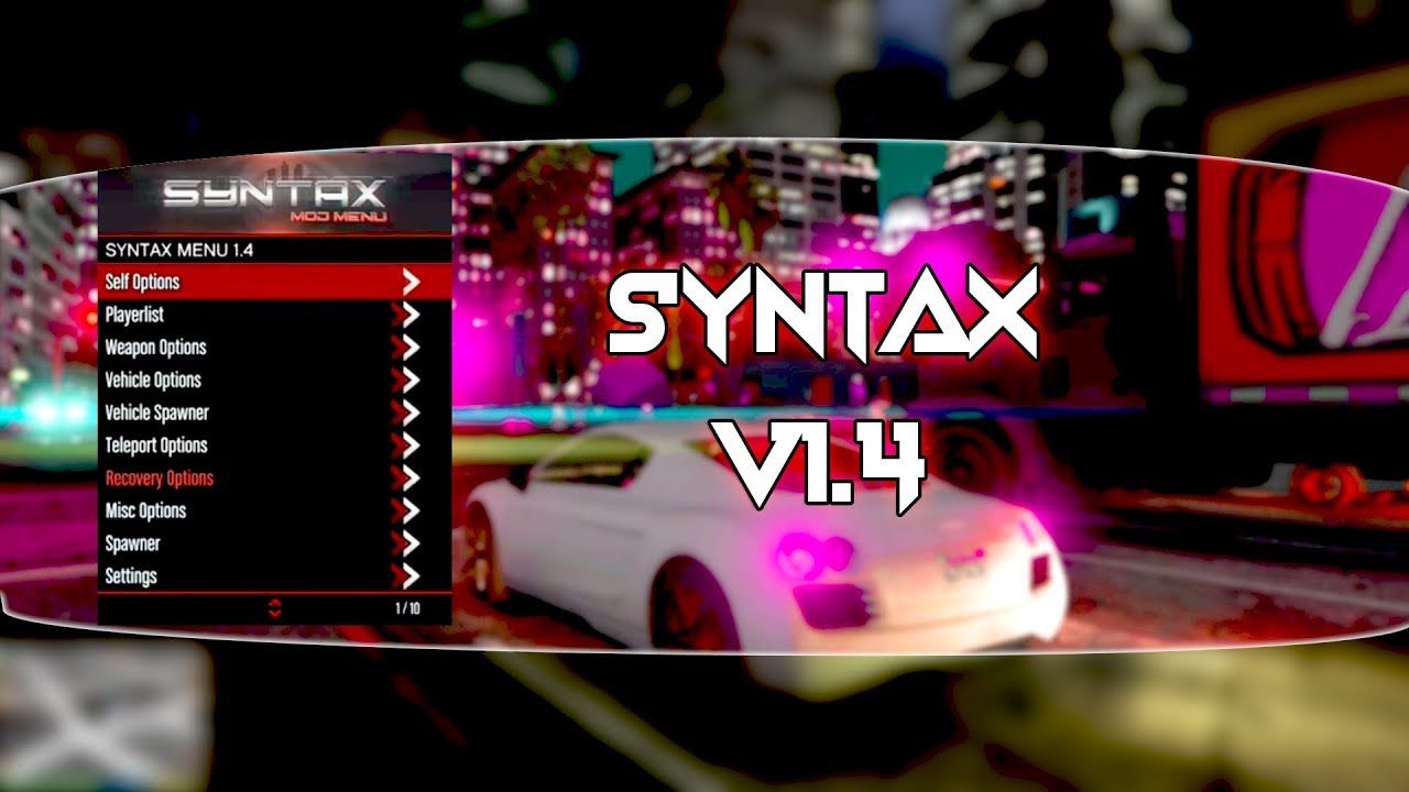 [Detected] Free Mod Menu Syntax v1.4 | GTA V Online 1.46 | Download & Tutorial