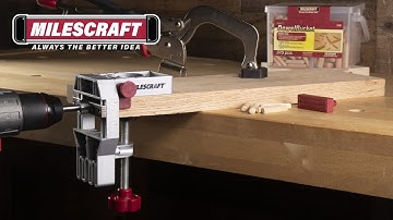 Milescraft 1334 JointMaster™ Self-Clamping Aluminum DowelJig. For Edge, Corner, & Surface Joints.