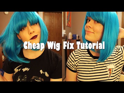 Can You Straighten A Wig From Party City Cheap Wig Fix Tutorial Youtube