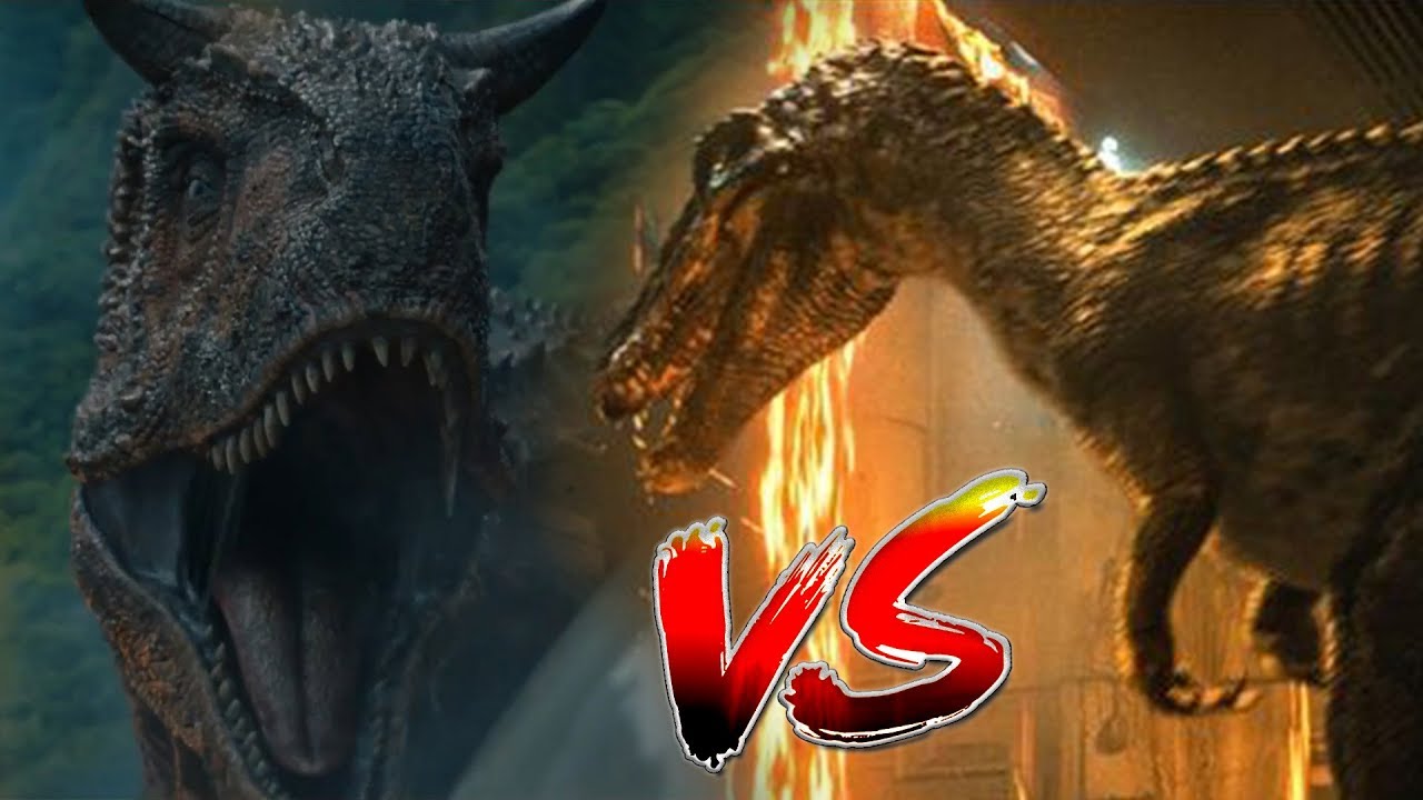 CARNOTAURUS vs BARYONYX || Jurassic World FALLEN KINGDOM - YouTube