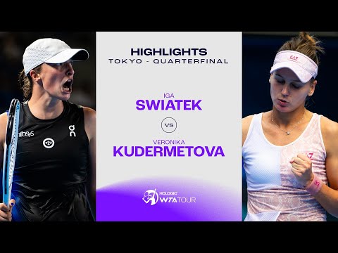 Iga Swiatek vs. Veronika Kudermetova | 2023 Tokyo Quarterfinal | WTA Match Highlights