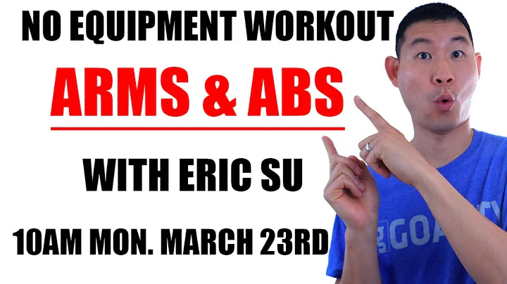 At Home Workout - No Equipment Arms & Abs Routine | With Eric Su