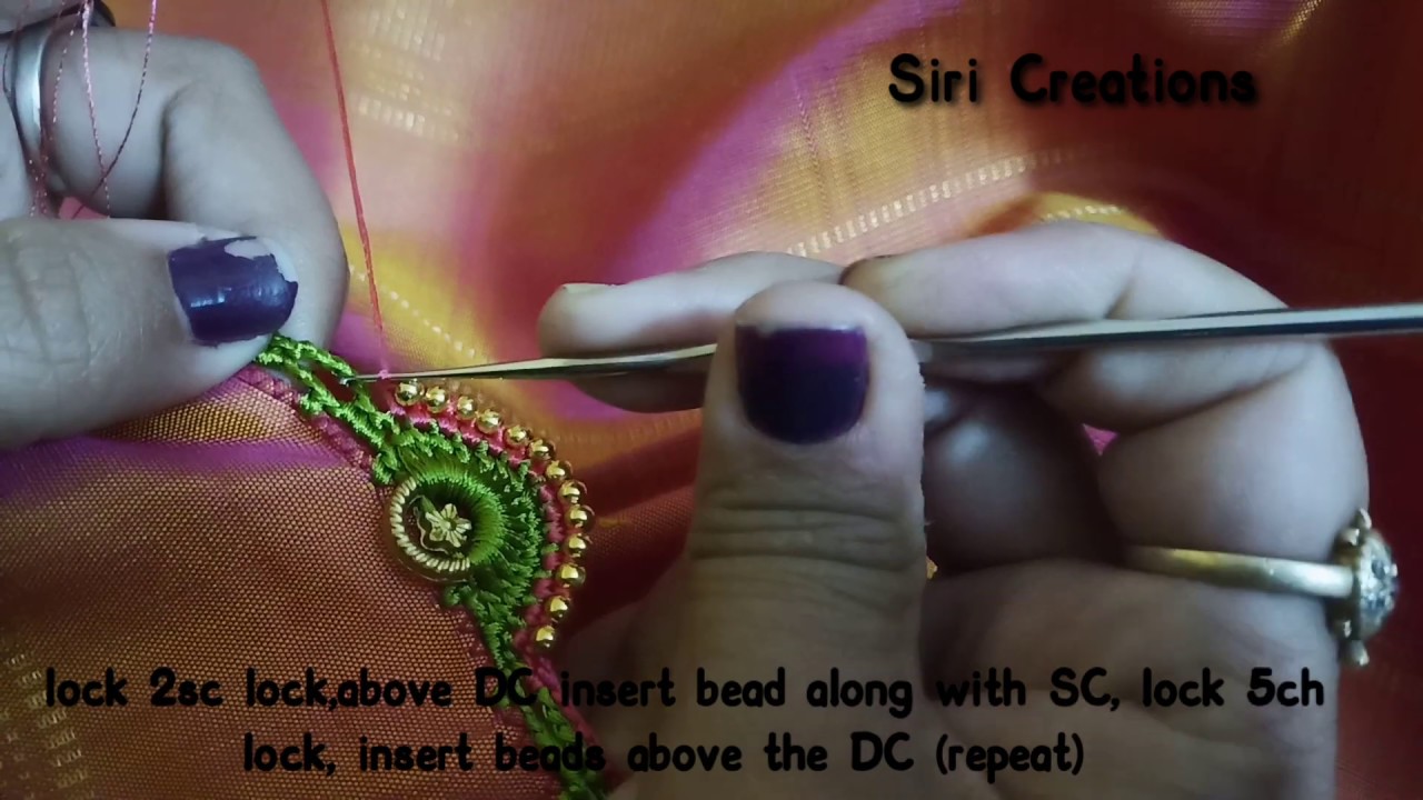Saree Kuchu #334 Saree Kuchu Grand New Design !! Totally New pattern Saree  Kuchu Design Using beads - YouTube