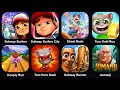 Subway Surf,Subway Surf City,Street Rush,Tom Gold Run,Kooply Run,Tom Hero Dash,Subway Runner,Jumanji